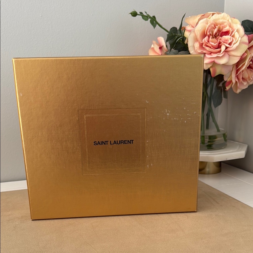 Saint Laurent Gold Decorative Box